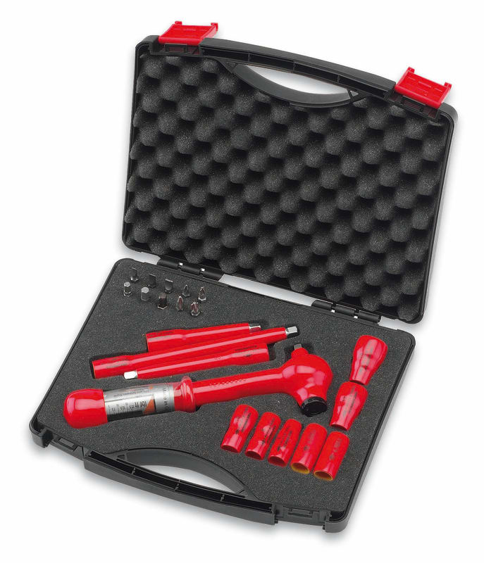 Cimco 170362 1000 V Socket Wrench Set 5-25 Nm 1/4"