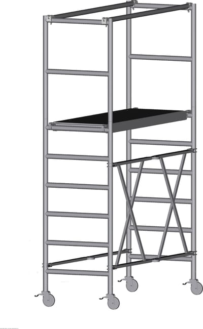 Zarges 853101 Scaffold Extension Guardrail Section