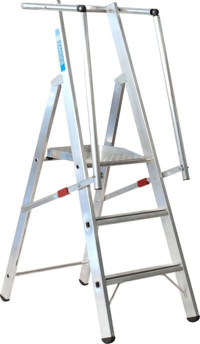 Zarges 41681 SafeMaster Platform Step Ladder 3 Steps Extra-Wide