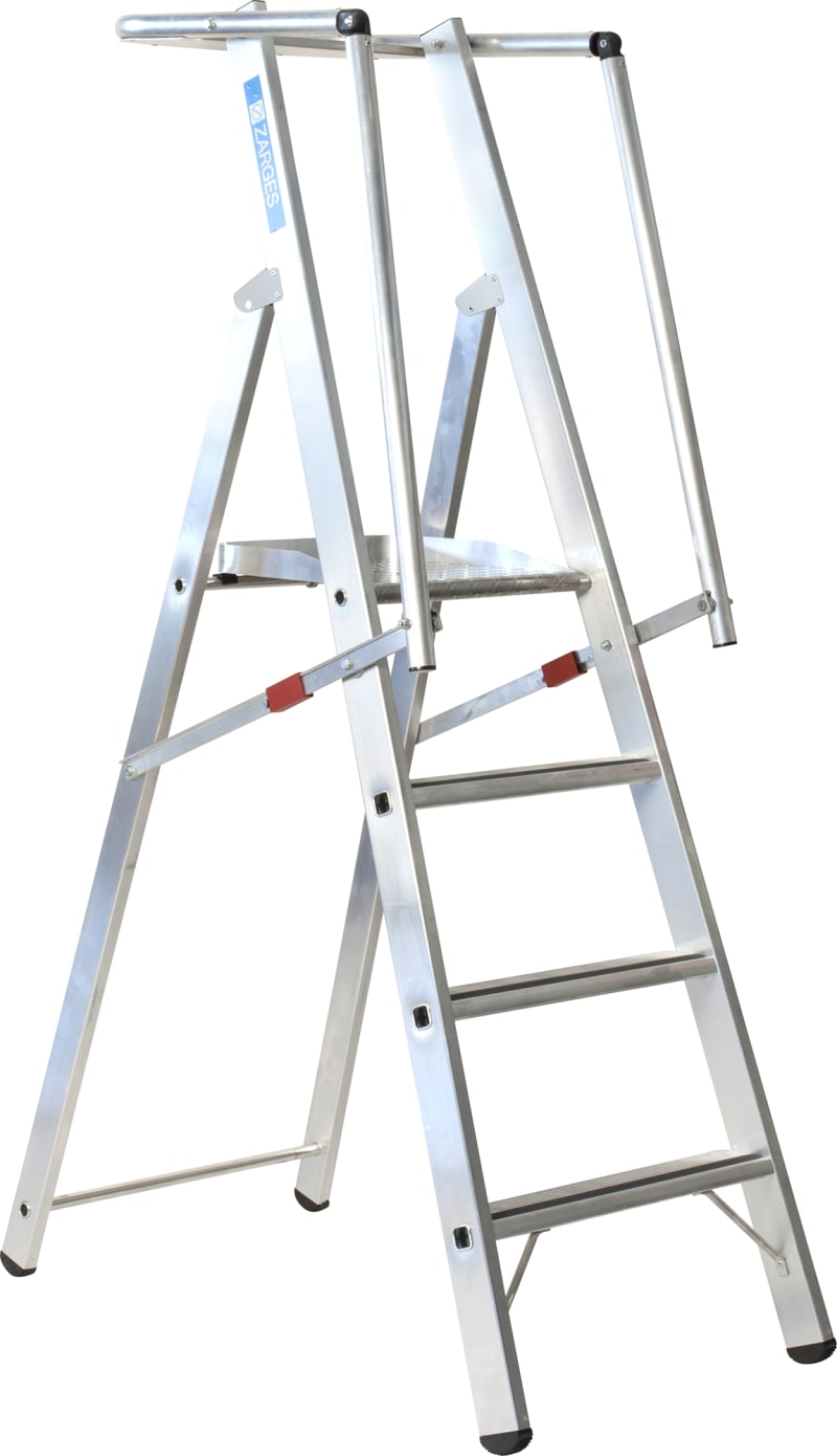 Zarges Safemaster 4-Step Platform Ladder with Handrail (41674)