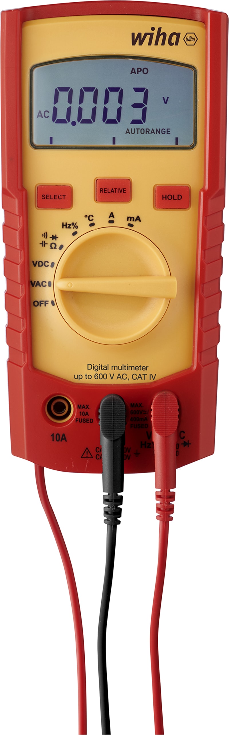 Multimeter 600V AC/DC, CAT IV automatic (45218)