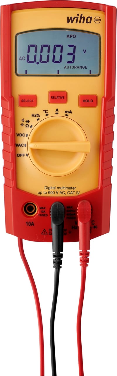 Multimeter 600V AC/DC, CAT IV automatic