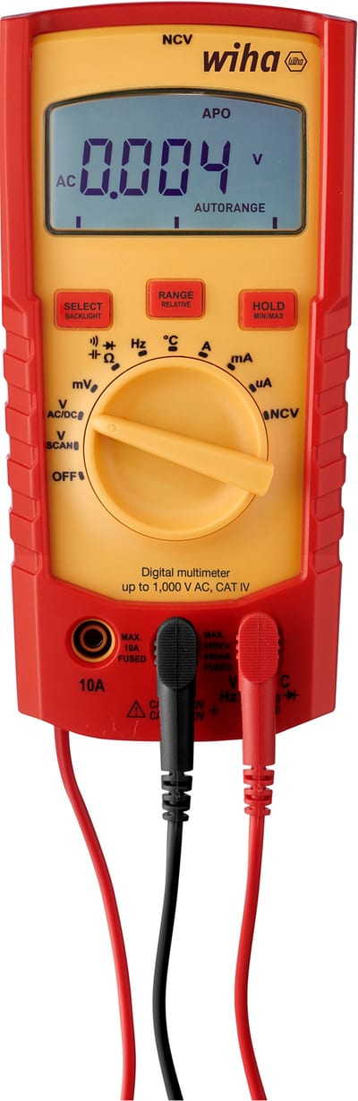 Wiha Digital Multimeter 1000 V AC/DC CAT IV True RMS