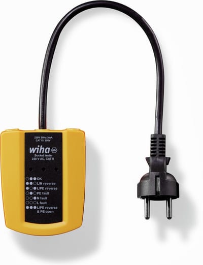 Plugontakttester 230 V AC, CAT II
