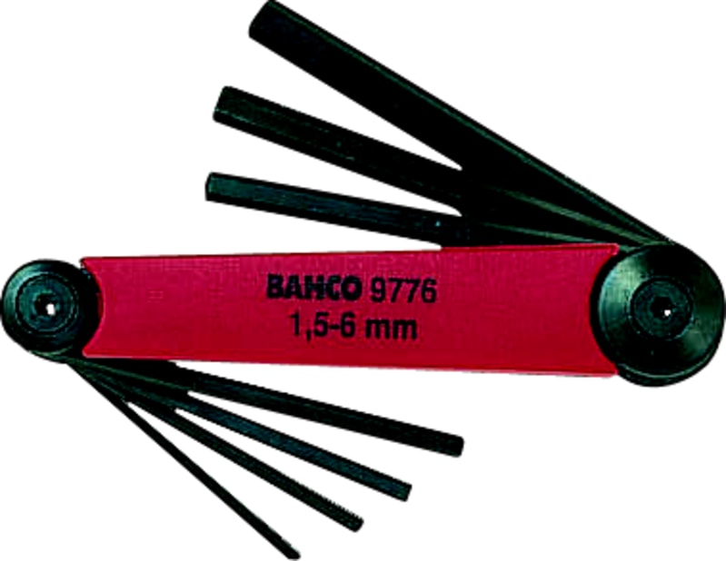 Bahco BE-9776 Hinged Hex Key Set 1.5–6 mm, 7 Keys