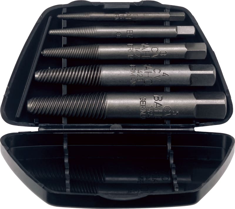 Screw Extractor Set, 5 pcs, M3–M8 (1435/5)