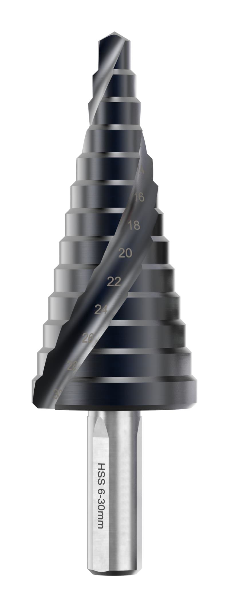 Step Drill Bit 6-30mm Spiral TiAIN (8809327)