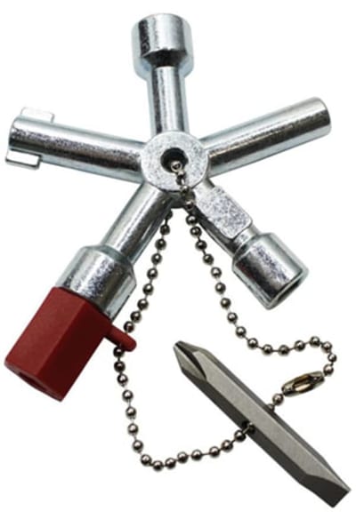 Abiko Cabinet Key Cross-Type 4-Dimension Steel