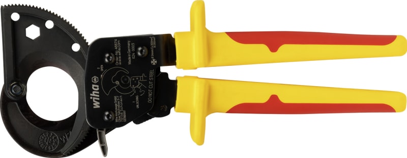 Wiha 46674 Ratcheting Cable Cutter 275 mm, up to 300 mm² Cu