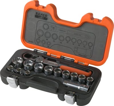 Socket Set 10–24 mm with Open Sockets