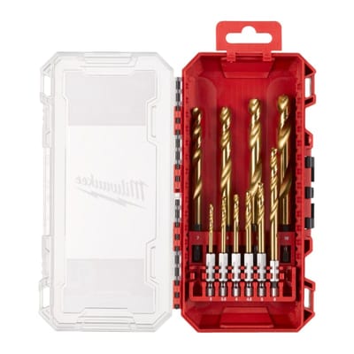 Metal Drill Bit Set HSSG-TIN POF 10P