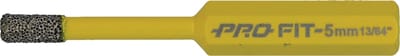 Wareco Pro-Fit 5 mm Diamond Dry Drill Bit, 8 mm Hex Shank