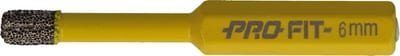 Wareco Pro-Fit 6 mm Diamond Dry Drill Bit, 8 mm Hex Shank