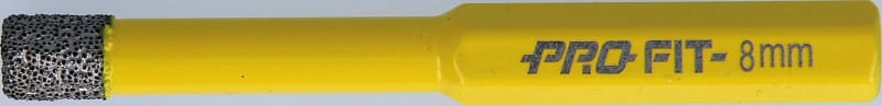 Wareco Pro-Fit 8 mm Dry Diamond Core Drill, Hex Shank (35109030008)