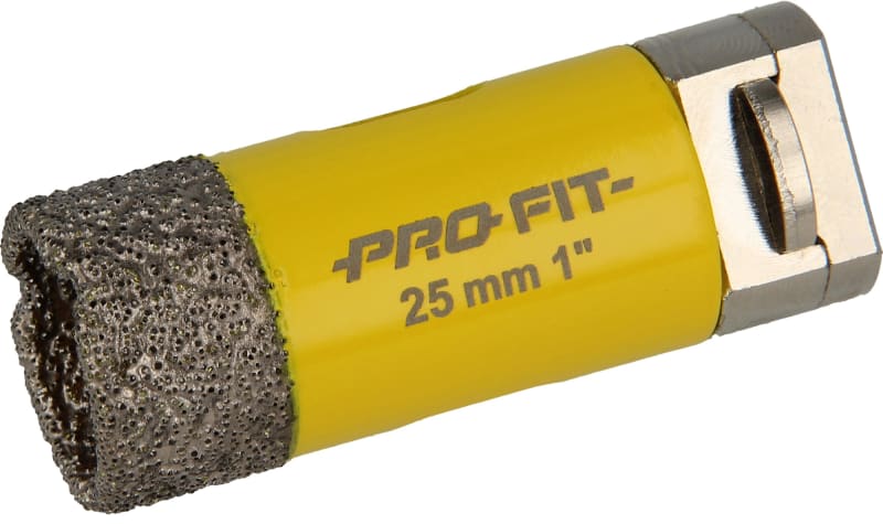 Pro-fit 35109030025 Diamond Hole Saw Ø25 mm for Dry Drilling with 8 mm Adapter