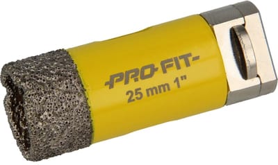 Pro-fit 35109030025 Diamond Hole Saw Ø25 mm for Dry Drilling with 8 mm Adapter