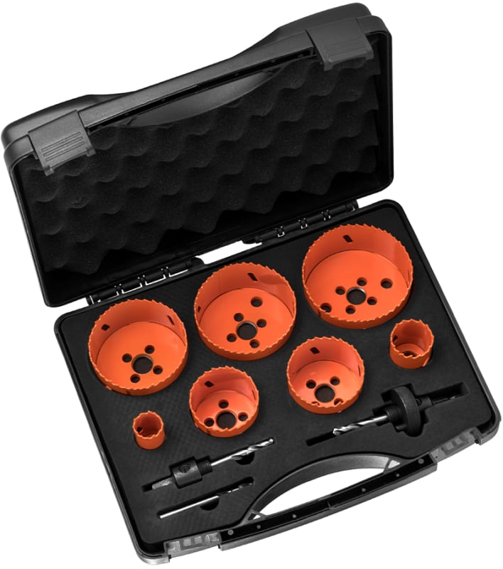 Hole saw set 22,32,51,57,73,76,83mm (8813016)