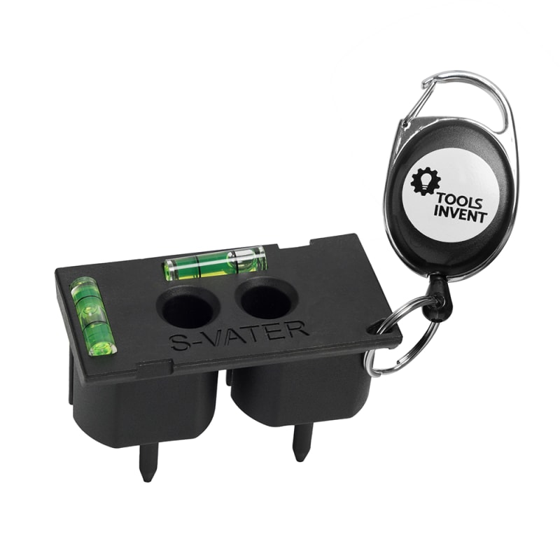 Toolsinvent 8813073 S-VATER Socket Outlet and Switch Level, 79 x 39 mm