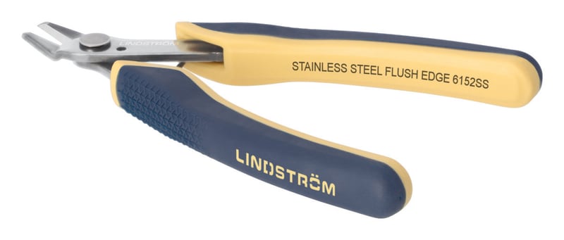 Lindstrøm 6152SS ESD Stainless Steel Flush Side Cutter 0.2-1.3 mm