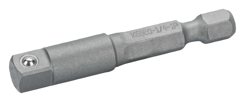 Adapter 1/4 HEX 1/4 square 1PK (K6650-1/4B-1P)