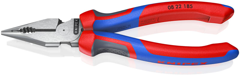 KNIPEX Long-Nose Combination Pliers 185mm comfort (08 22 185)