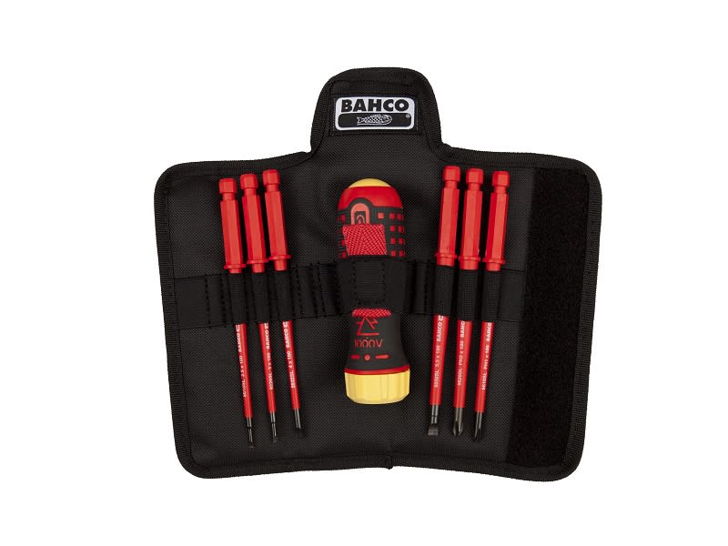 Screwdriver with ratchet, 1000V, set, slot+PH (808061)