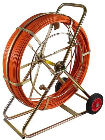 Melbye 103/120/800 GRP Duct Draw Rod on Stand, Ø9 mm × 120 m