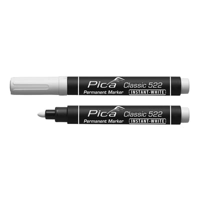Permanent Marker L 1-4mm White
