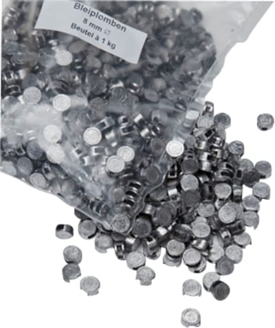 Lead Seals 8 mm, 1.2 g, Bag of 1 kg