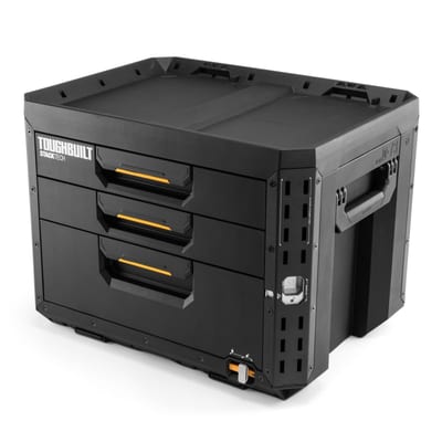 Vix Tools StackTech XL System Case, 3 Lockable Drawers