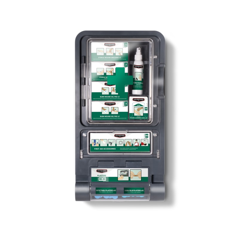 Housegard First-Aid Cabinet with Burn-Injury Contents (611041)