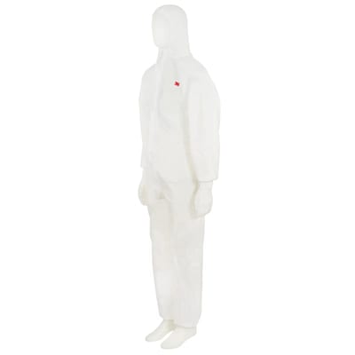 3M™ Protective Coverall 4520, Type 5/6, White/Green, S
