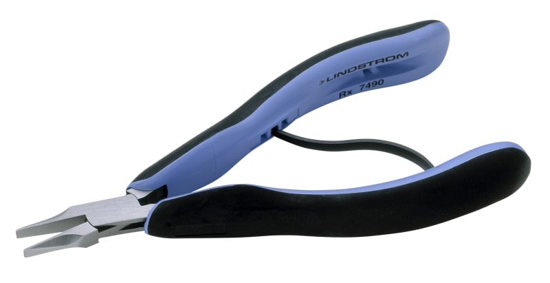 Bahco RX 7490 Electronics Flat-Nose Pliers, Smooth Jaws, 146.5 mm