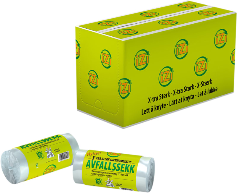 REFUSE SACK, clear, extra strong, 125 L, 6 pcs (1200355546)