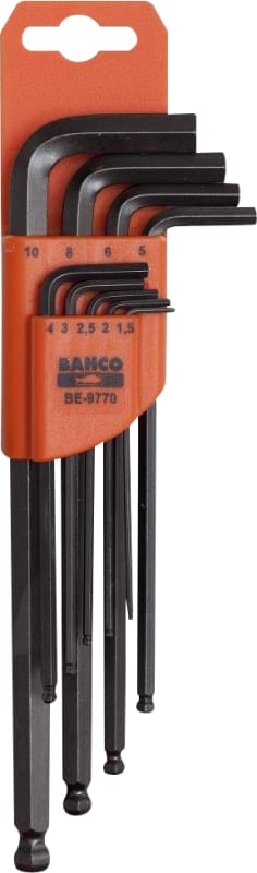 Bahco BE-9770 Hex Key Set 1.5-10 mm 9 pcs