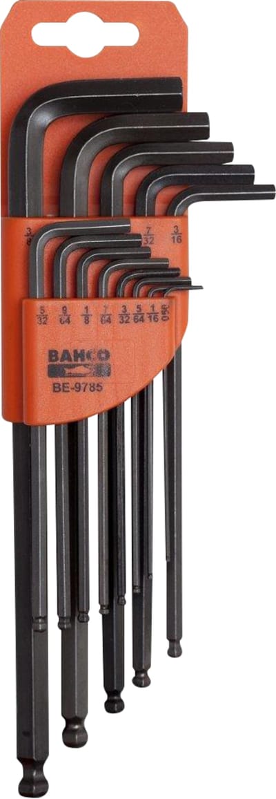 Hex key set 0,05-5/16"