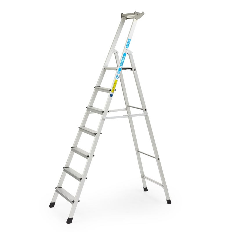 Zarges C621 XL Professional Step Ladder, 7 Treads (8819879)