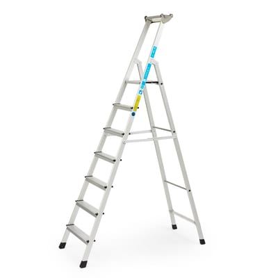 Zarges C621 XL Professional Step Ladder, 7 Treads