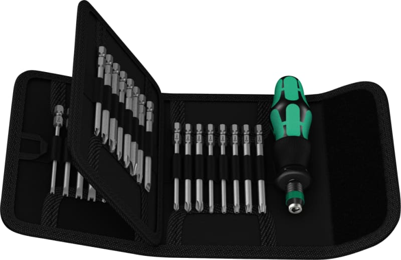 Wera Kraftform Kompakt 62 Bit Set in Soft Bag, 33 Pieces (KK62)