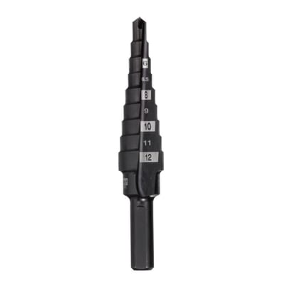 Step Drill Bit 4-12mm - 1mm Steps