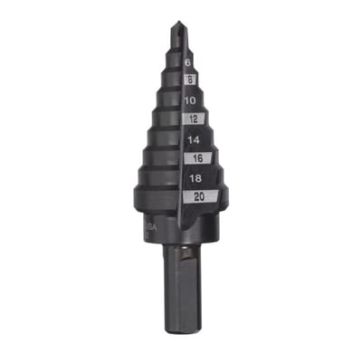 Step Drill Bit 4-20mm - 2mm Steps