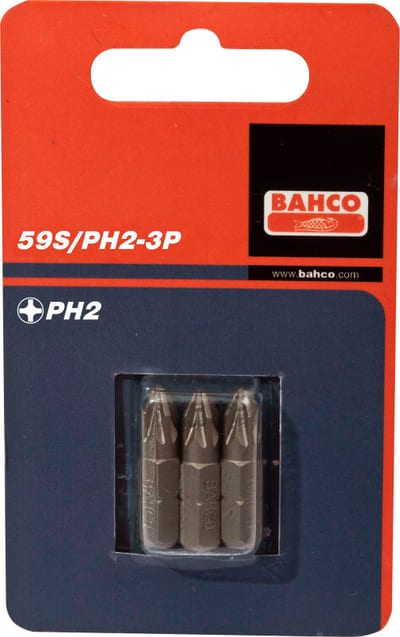 BITS PH2 STD 25mm 3 PK