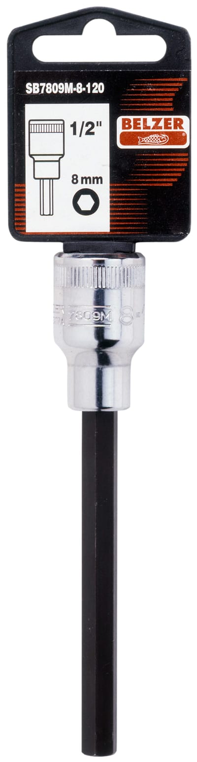 Bahco 1/2" Hex Bit Socket 8 mm × 120 mm