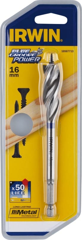 Irwin Blue Groove Power Wood Spade Bit 22 x 165 mm