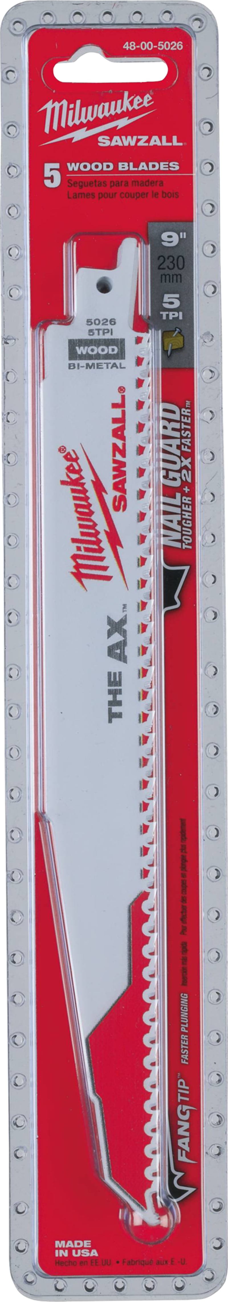 Reciprocating Saw Blade AX230/TPI5/8P5 (48005026)