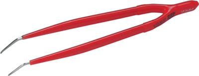 Tweezers INSULATED, BENT, 150mm