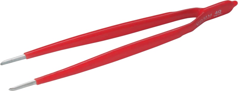Tweezers ISOL, STRAIGHT/FLAT/Round (103114)