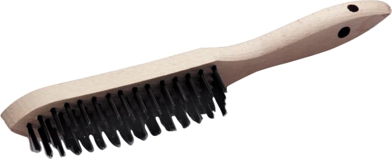 Cimco STEEL BRUSHES Hand Brush 290 mm with 4 Rows Steel Bristles