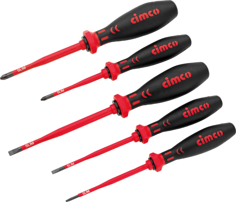 1000V Screwdriver SET SLIM 5 Parts (117850)