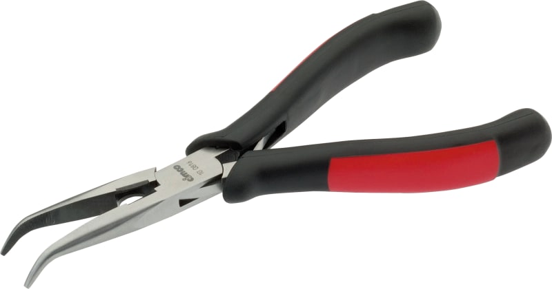 Cimco 100816 Electronics Snipe-Nose Pliers, 45 Degree, 150 mm, Insulated Handles